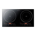 Portable Electric Induction Cooktop, 2-Burner Tempered Glass Countertop Dual Ceramic Cooker Burner Stove 2400W 110V