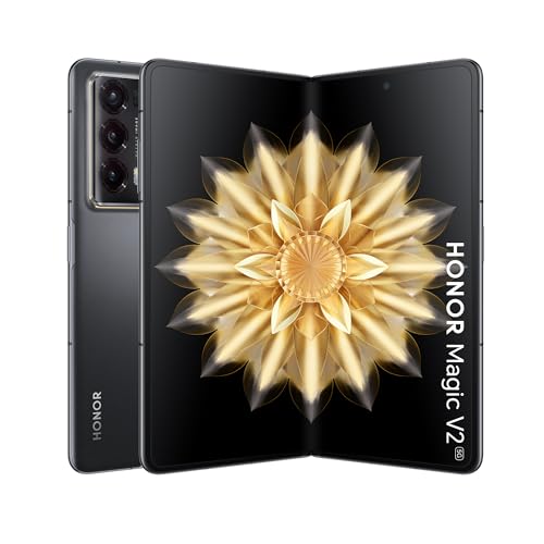 Honor Magic V2 Standard Edition Dual SIM 512GB ROM + 16GB RAM (GSM | CDMA) Factory Unlocked 5G Smartphone (Midnight Black) - International Version