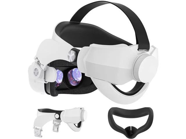 Head Strap for Oculus Quest 2, Adjustable Replacement Elite Strap for Quest 2, Exclusively Designed Big Head Pad, Enhance Head Balance and Reduce Face Pressure - Halo Strap for Oculus Quest 2