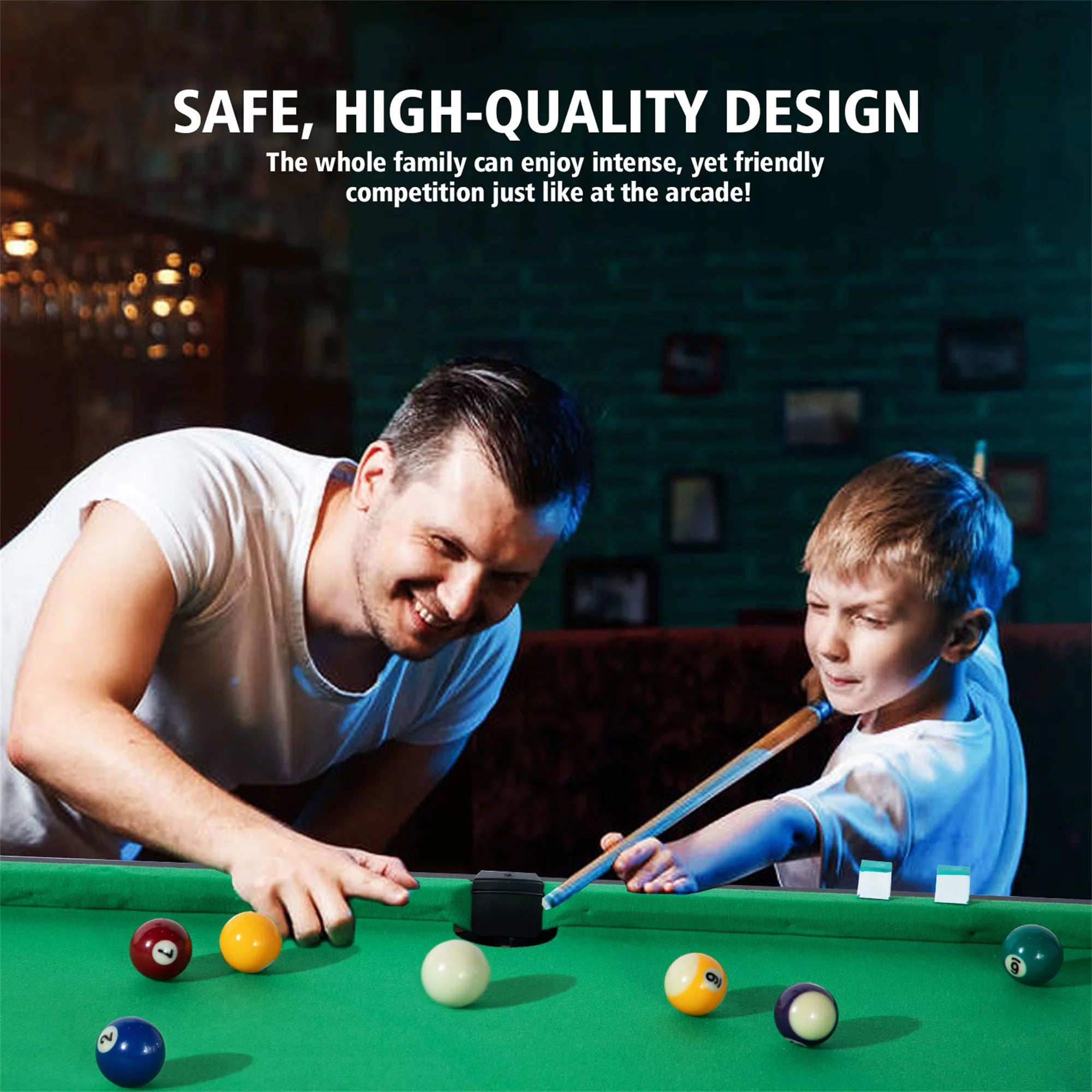 Portable Billiard Table for Kids and Adults with 2 Cue Sticks K911