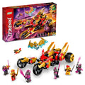LEGO NINJAGO Kai’s Golden Dragon Raider Multi-Terrain Car Toy 71773 with Kai and Zane Minifigures, Building Set for Kids Ages 8 Plus
