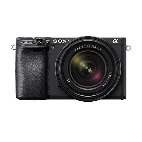 Sony Alpha a6400 Mirrorless Camera: Compact APS-C Interchangeable Lens Digital Camera with Real-Time Eye Auto Focus, 4K Video, Flip Screen & 16-50mm Lens - E Mount Compatible - ILCE-6400L/B, Black