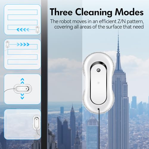 Window Cleaning Robot with Auto-Spray, 2800Pa Suction, AI Edge Detection R75372