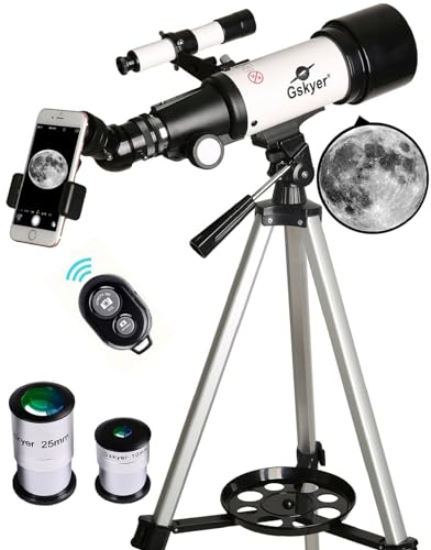 70mm Aperture 400mm AZ Mount Refracting Telescope for Kids Beginners U42828
