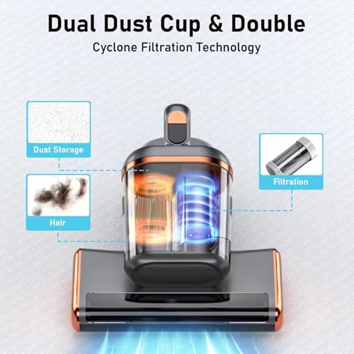Mattress Vacuum Cleaner with 15Kpa Suction, UV and Ultrasonic for Sofa and Bed S5779