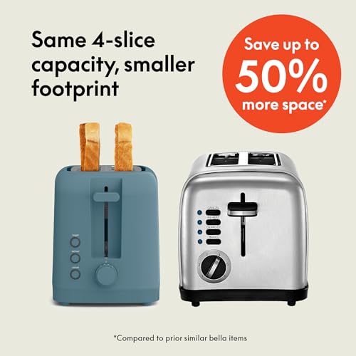 2 Slice Slim Toaster with 6 Shade Control, Reheat & Cancel, Removable Crumb Tray E366018