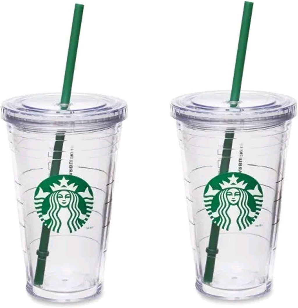 Starbucks Grande Insulated Travel Tumbler 16 OZ Double Wall Acrylic 2 Pack Set
