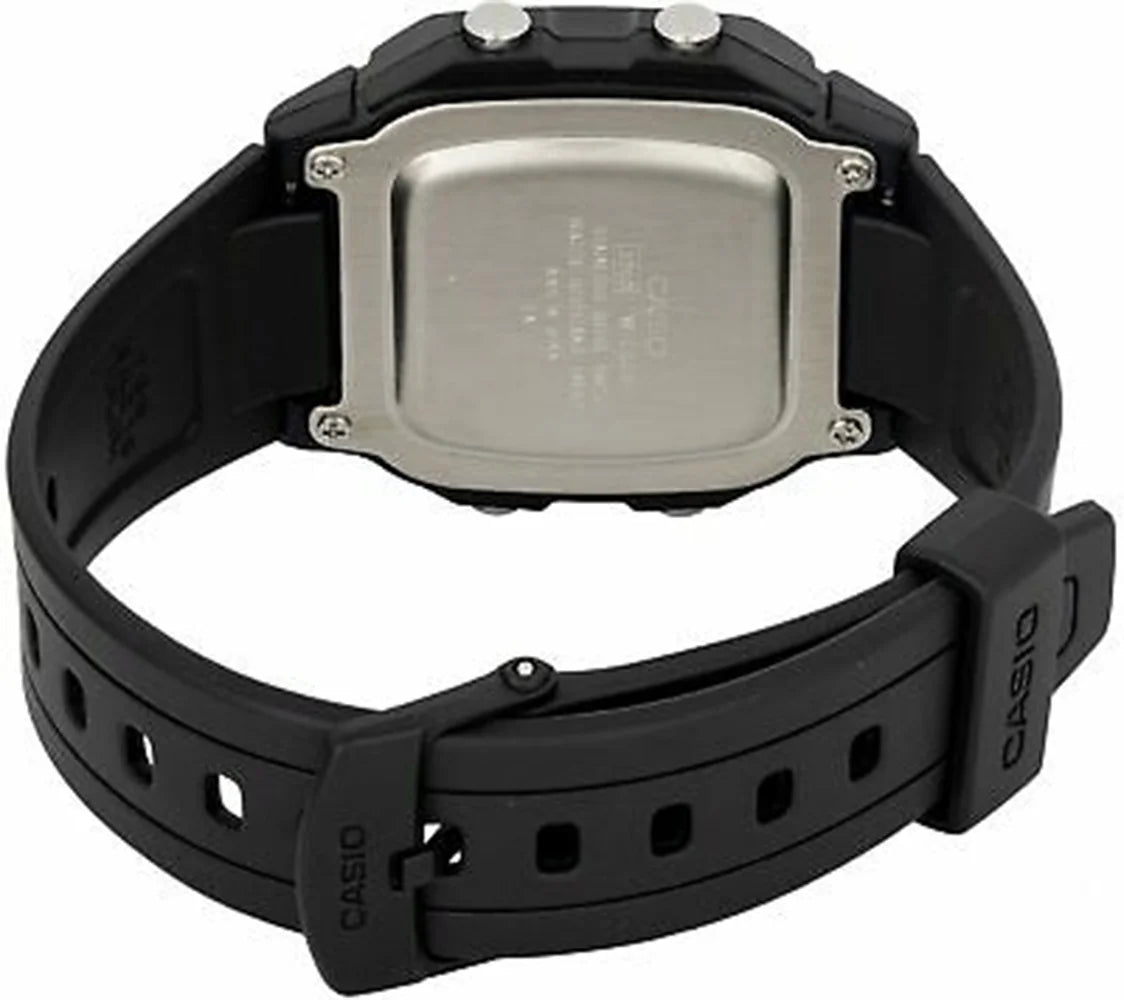 Men's Classic Digital Quartz 100m Black Resin Watch O10855