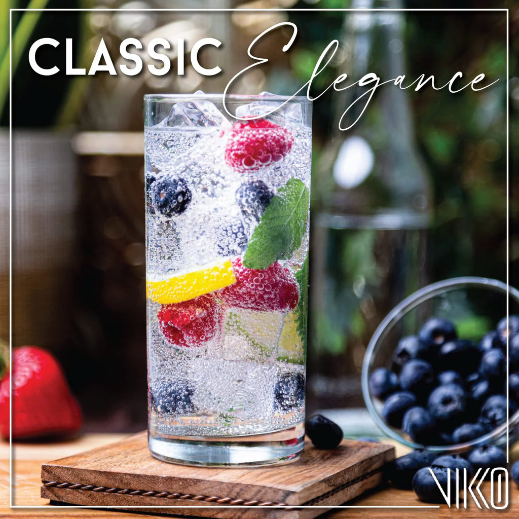 Water Glasses, Set of 12, 12.25 oz Tall Tumbler, Dishwasher Safe F49402