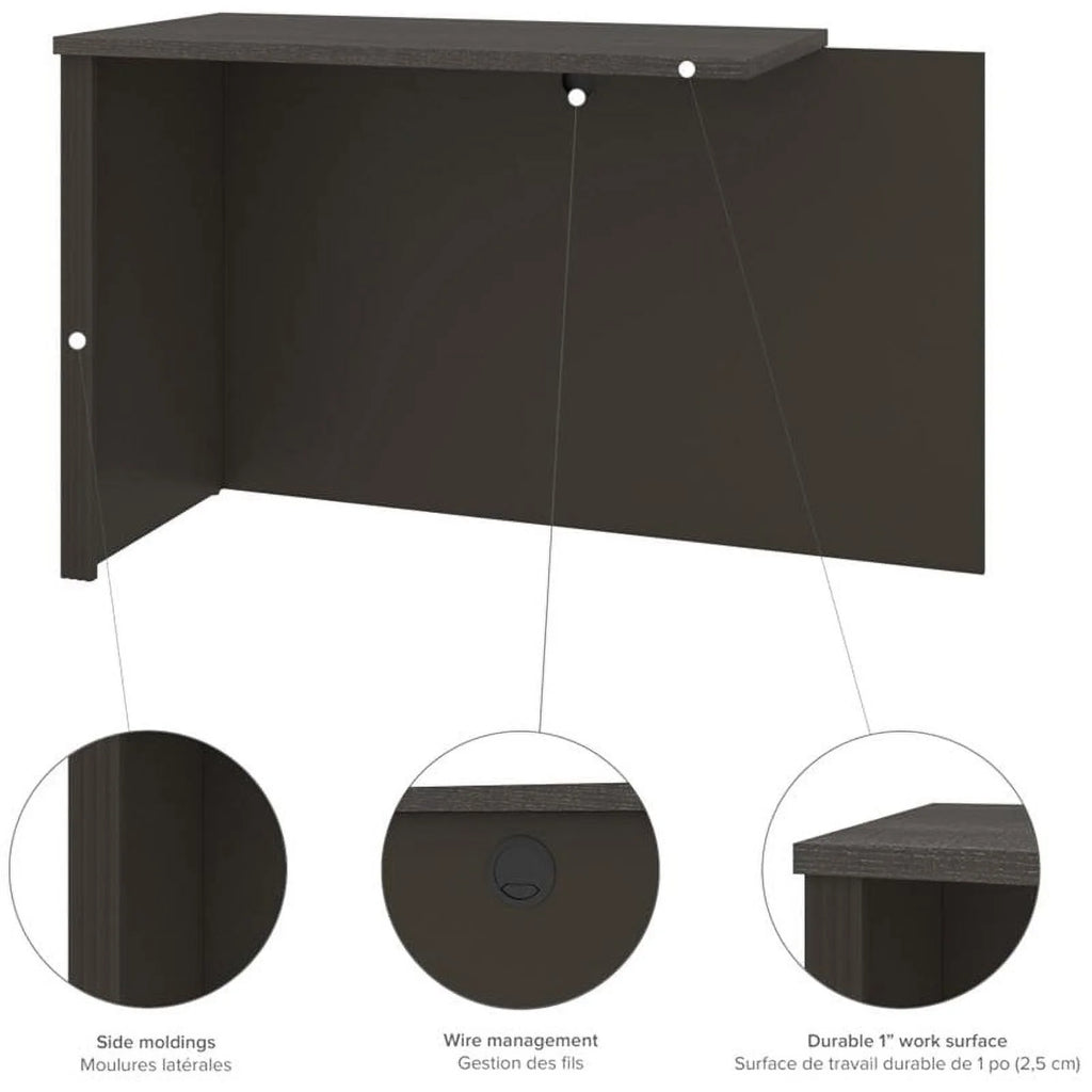 L Shaped Computer Desk with Hutch Q9139