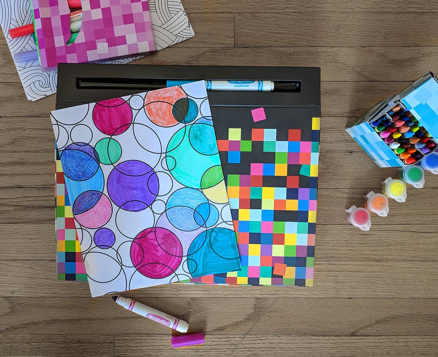 Art Desk with 100-Piece Art Set for Kids Ages 4-8 B667753