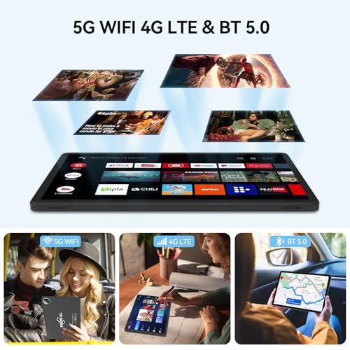 Tablet 11 inch Android 14, 128GB ROM 16GB RAM, 4G LTE, Octa-Core, FHD Screen T89965