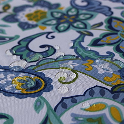 Waterproof Fitted Outdoor Tablecloth with Umbrella Hole, Fits 45-54 Inch Round Tables H136216