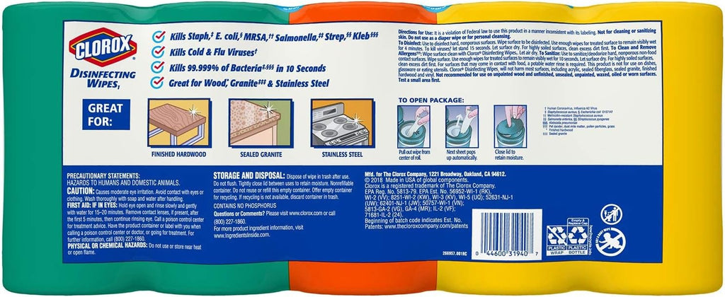 Disinfecting Wipes, 78 Count (Pack of 5) V784698