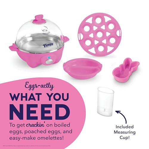 Rapid Egg Cooker for 6 Eggs, Hard Boiled, Poached, Scrambled, or Omelets, Auto Shut Off - Black O7665