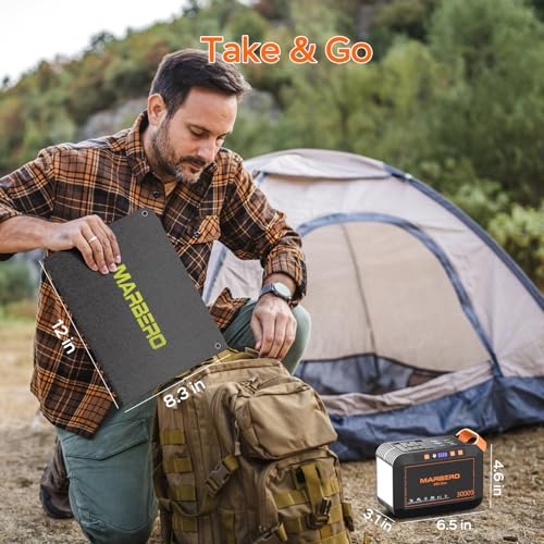 Portable Power Station 88Wh Camping Lithium Battery Solar Generator with AC Outlet S182630