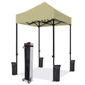 Eurmax 5x5 Pop up Canopy Outdoor Heavy Duty Tent,Sandy
