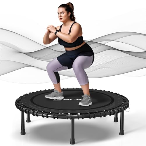 Foldable Mini Trampoline for Adults with Durable Bungees V5441