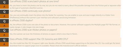 Photo Scanner for 4x6 Photos, Auto Crop and Deskew, CCD Sensor, Mac and PC G769513