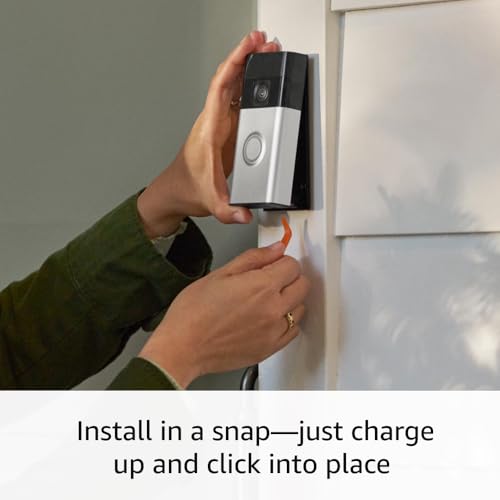 Battery Doorbell with Head-to-Toe Video, Two-Way Talk, Motion Detection F180987