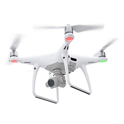 DJI Phantom 4 (Version UE) - Drone Quadricoptère avec Caméra - Offre 30-Min de Vol - Caméra 4K - Photos & Vidéos HD - Design élégant - 5 Capteurs Optiques - Radiocommande avec Support Mobile