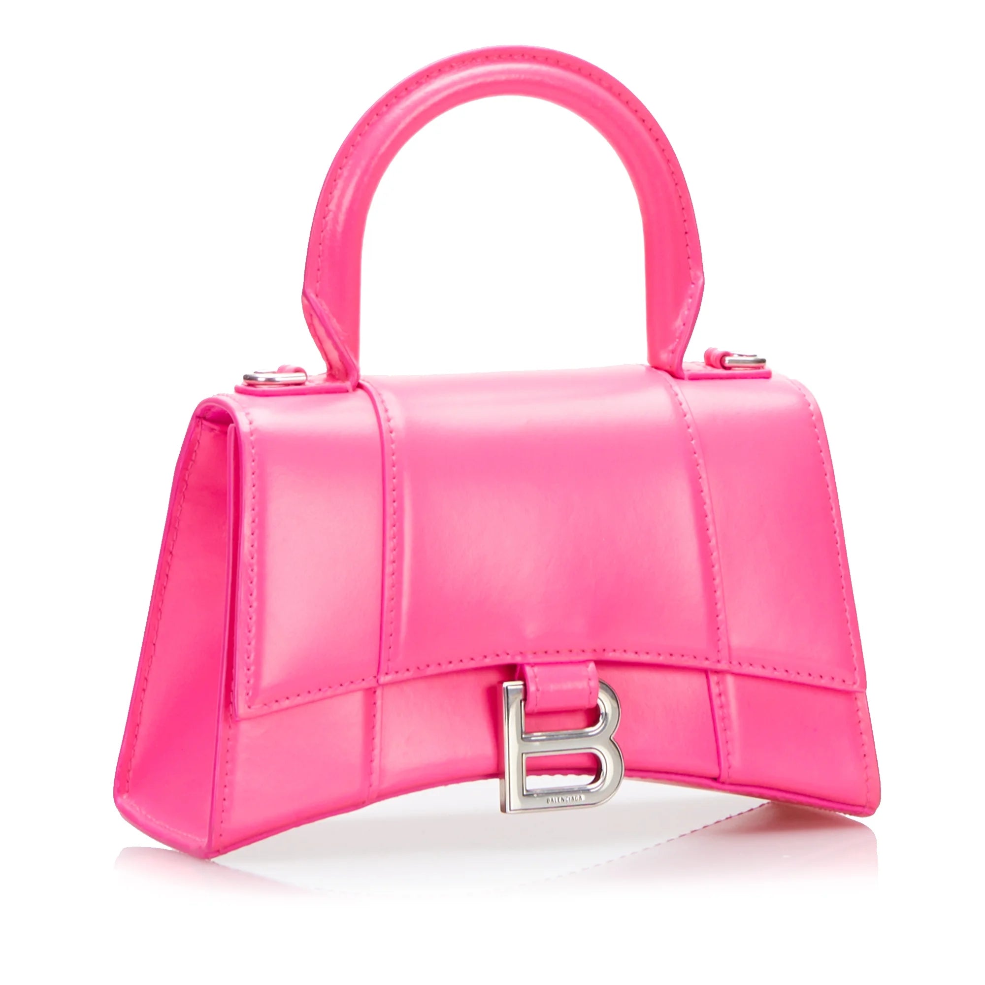 Pink Calf Leather Satchel N8969