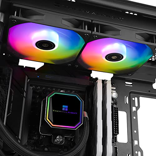 AIO Liquid CPU Cooler, 240mm Radiator, 2×120mm PWM Fans O84849