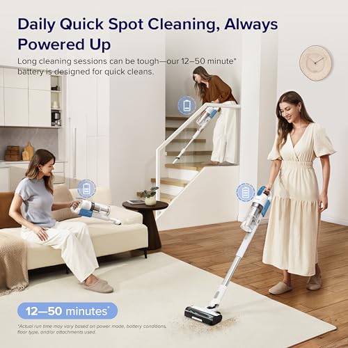 Cordless Stick Vacuum Cleaner with Tangle-Resistant Design, 50 Min Runtime N80748