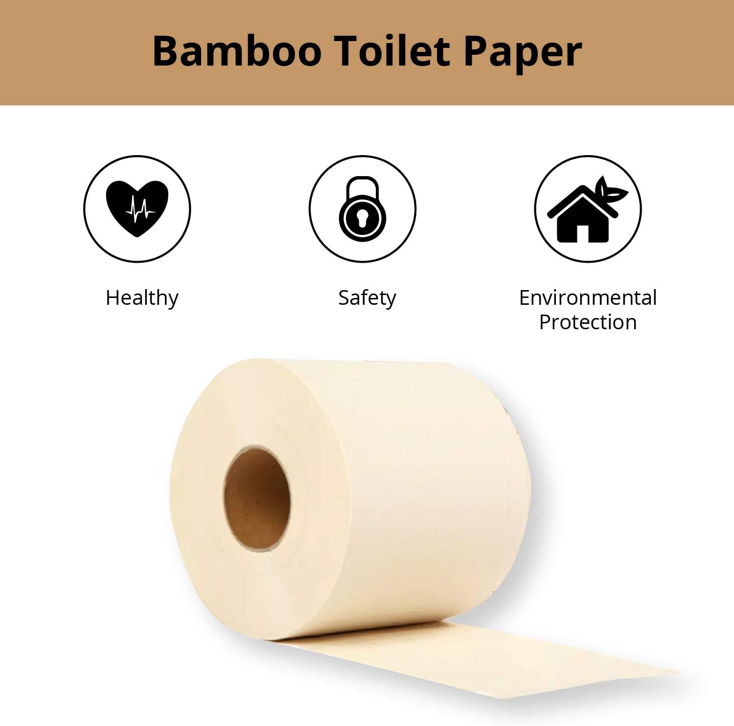 Bamboo Toilet Paper, 40 Mega Rolls, 10000 Sheets H793265