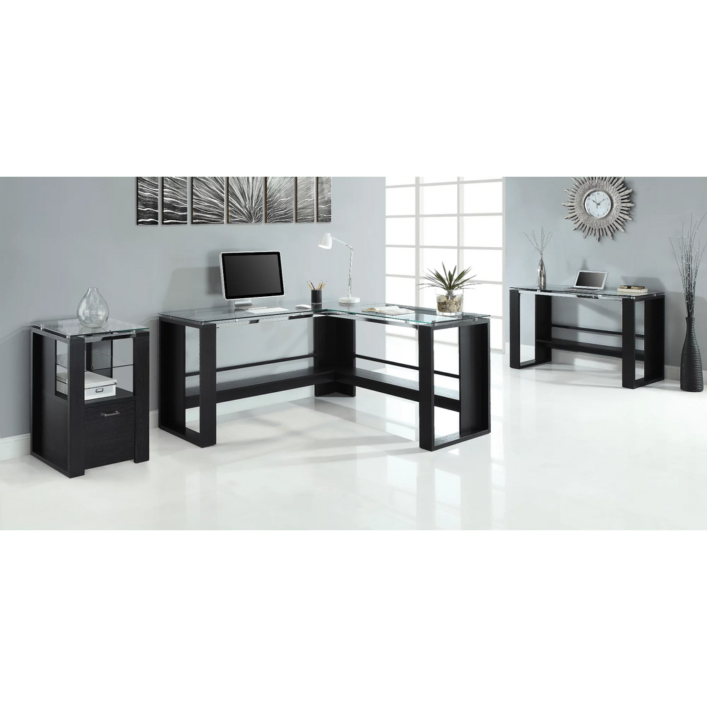 L-Shape Corner Desk, Espresso Q5110