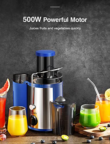 Juicer Machine, 800W Centrifugal Extractor with Wide Mouth Feed Chute, Stainless Steel, BPA-free V753