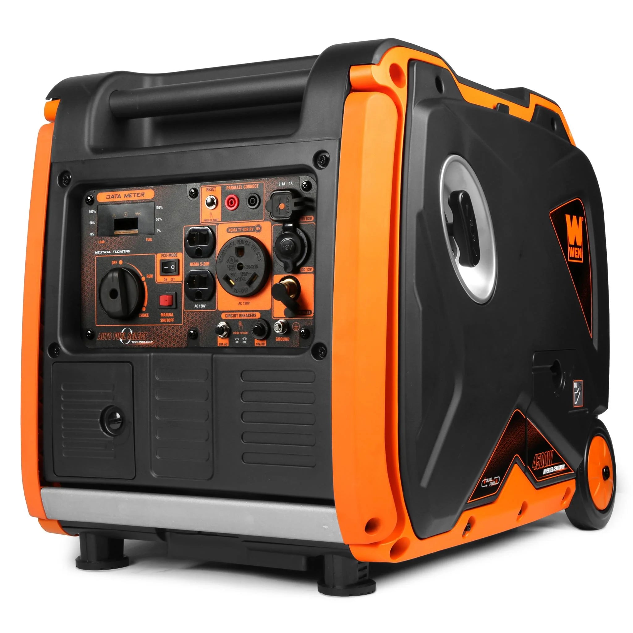 4500-Watt Dual Fuel Portable Inverter Generator with Fuel Shut-Off S31520