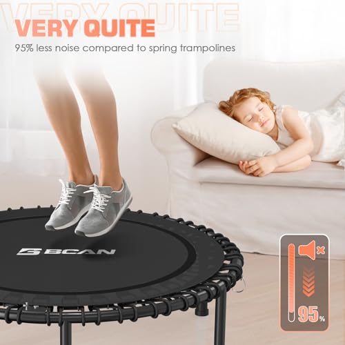 Foldable Mini Trampoline for Adults with Durable Bungees V5441