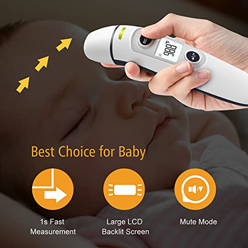Forehead and Ear Digital Infrared Thermometer with Fever Alarm M442138