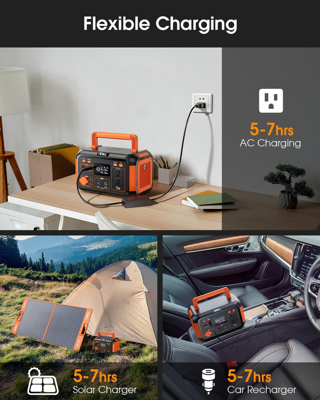 Portable Power Station 300W, 269Wh Lithium Battery for Camping and Emergency Use J155