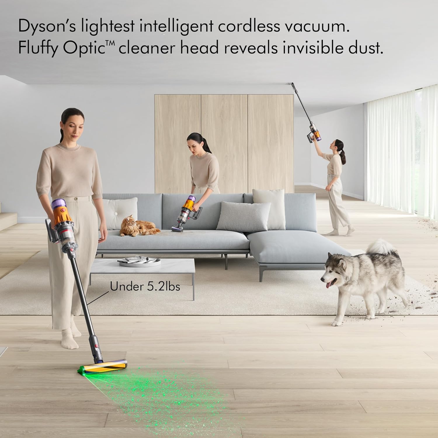 Cordless Vacuum Cleaner, Yellow/Iron (Renewed) J1702