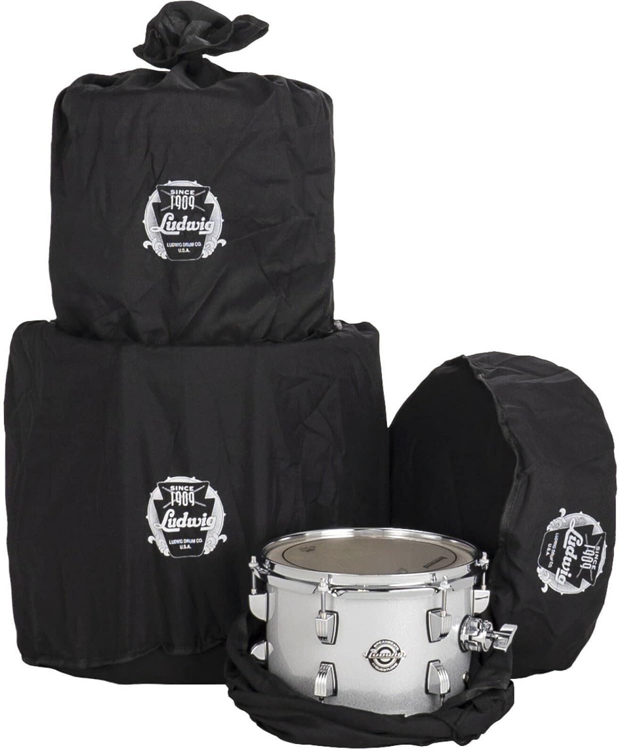 4-Piece Drum Set Shell Pack, Silver Sparkle B485