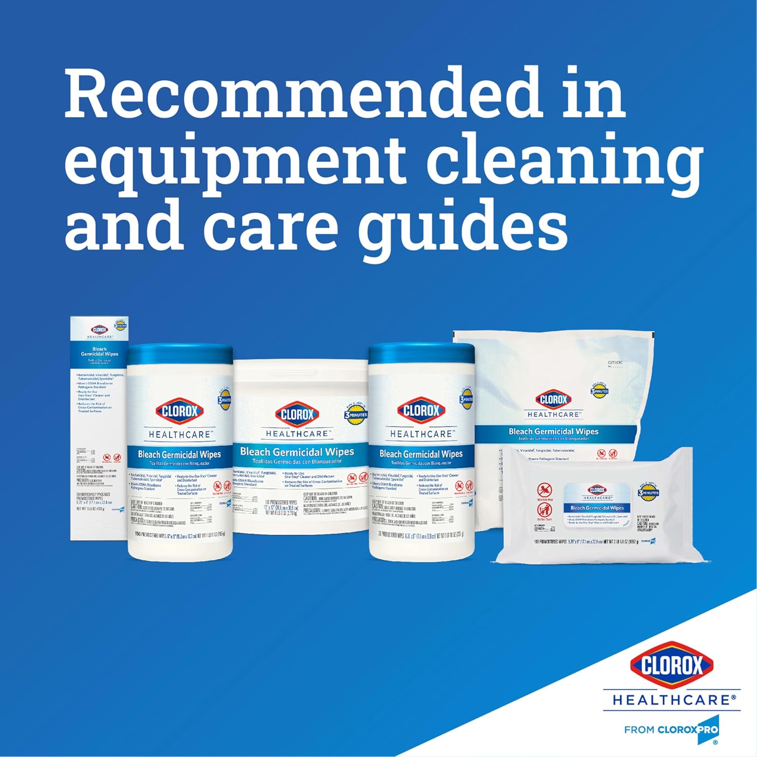 Germicidal Bleach Wipes, 70 Count P39867