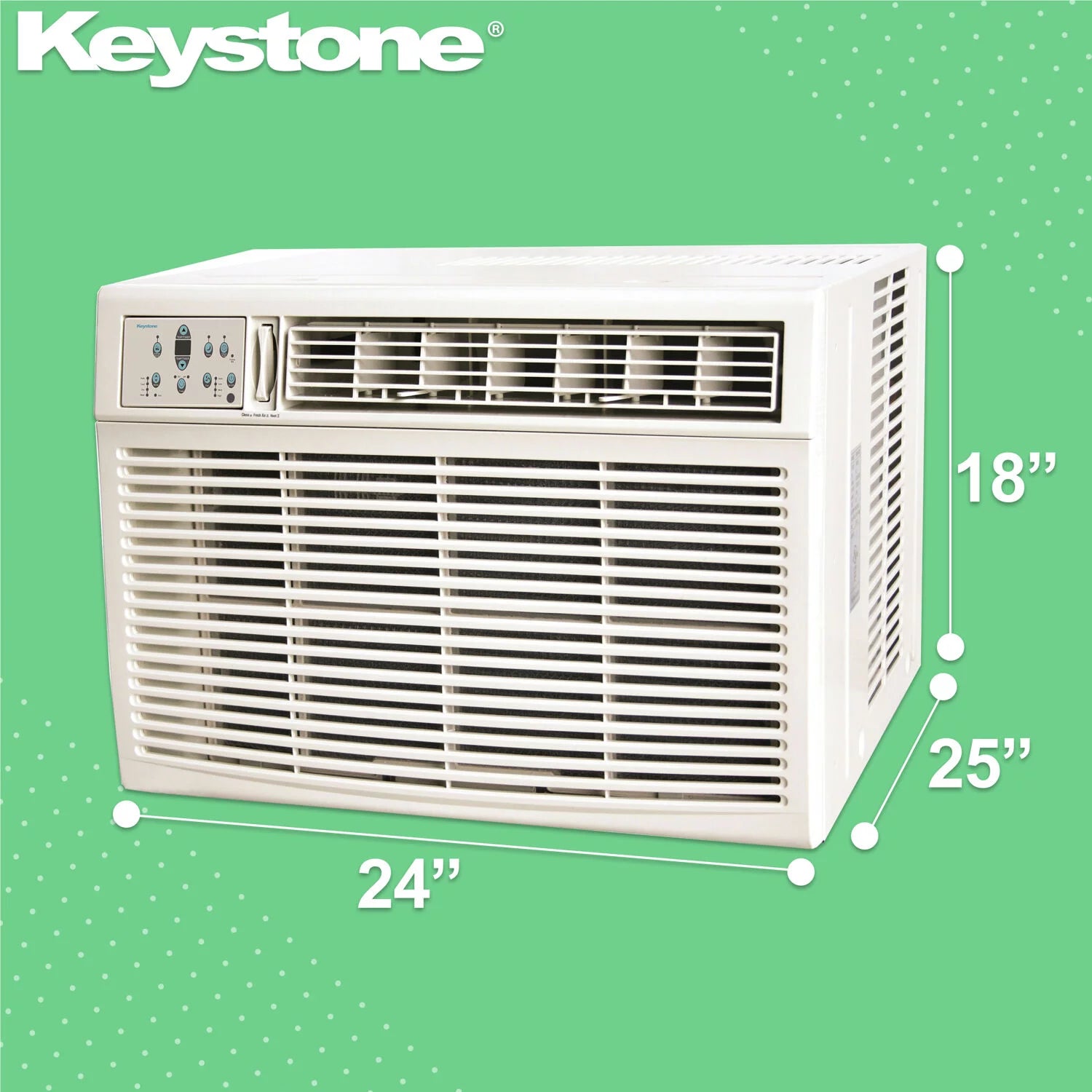 25,000 BTU 230V Window/Wall Air Conditioner with Supplemental Heat O534181