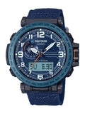 Casio Men's Pro Trek Triple-Sensor Solar Powered Cloth Strap Watch PRG601YB-2