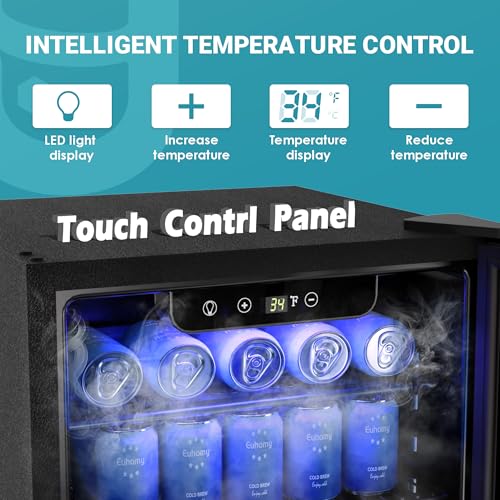 Mini Fridge with Glass Door for Beverages, 2.7 cu.ft X73062