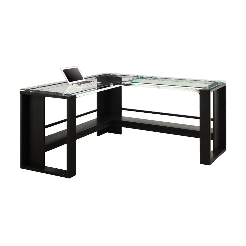 L-Shape Corner Desk, Espresso Q5110
