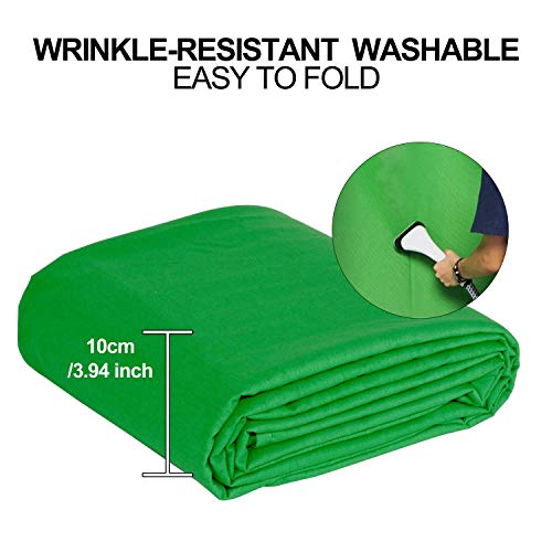 Green Screen Backdrop 6x9 FT for Photography and Streaming E243443