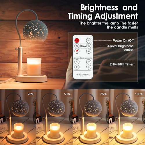 Candle Warmer Lamp with Timer, Remote Control, Dimmable T955