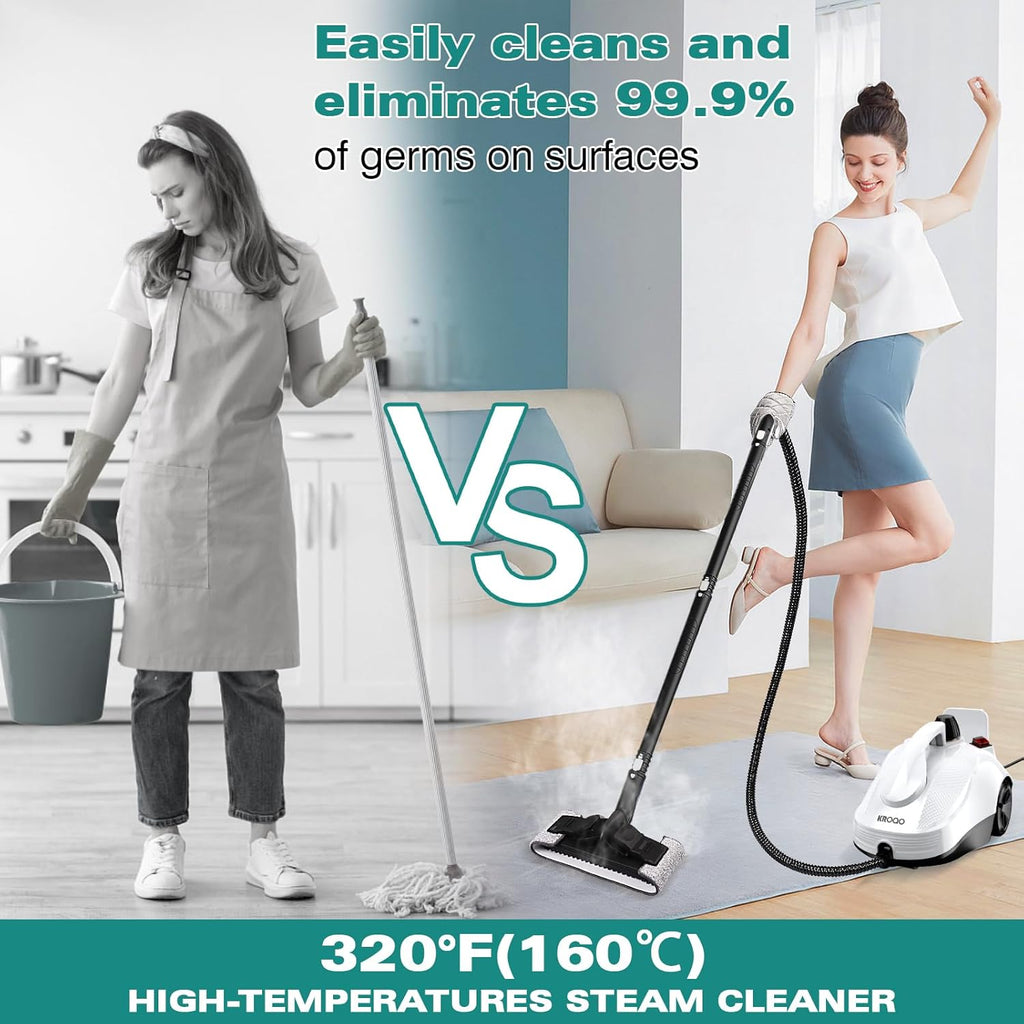 Steam Mop with 23 Accessories, Multi-Surface Portable Steamer Z77746
