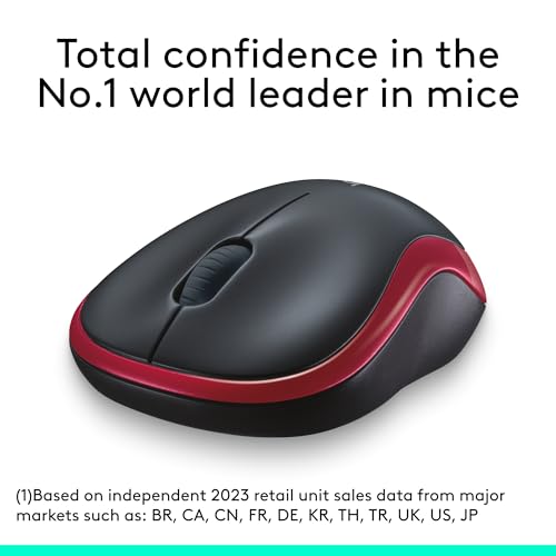 Wireless Mouse, 2.4GHz with USB Receiver, 12-Month Battery Life O87248