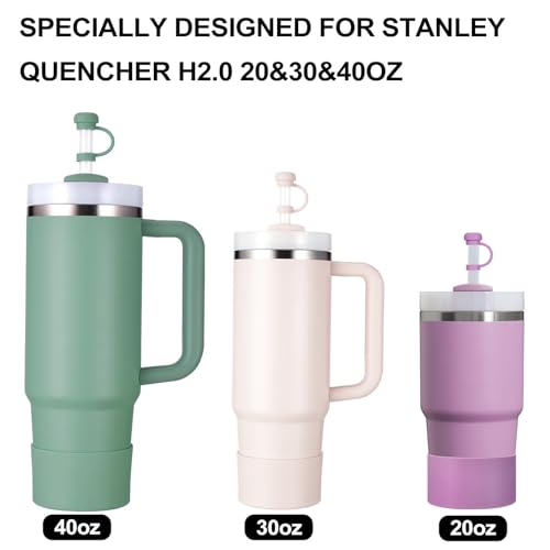 Silicone Spill Proof Stopper Set and Protective Boot with Straw Cover Cap for 30oz 40oz Tumbler P810