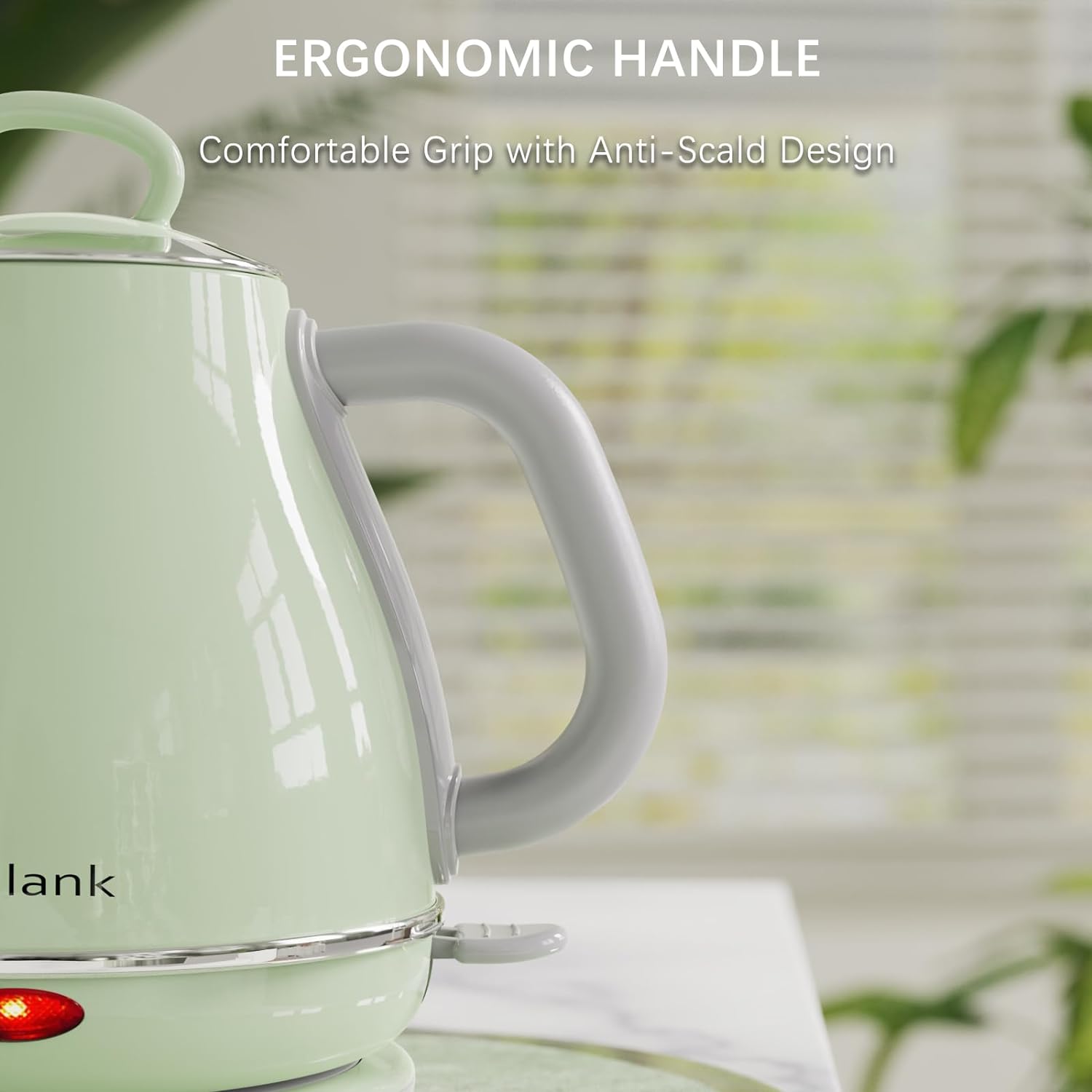 Gooseneck Electric Kettle, 1L Stainless Steel, Auto Shut-Off D458