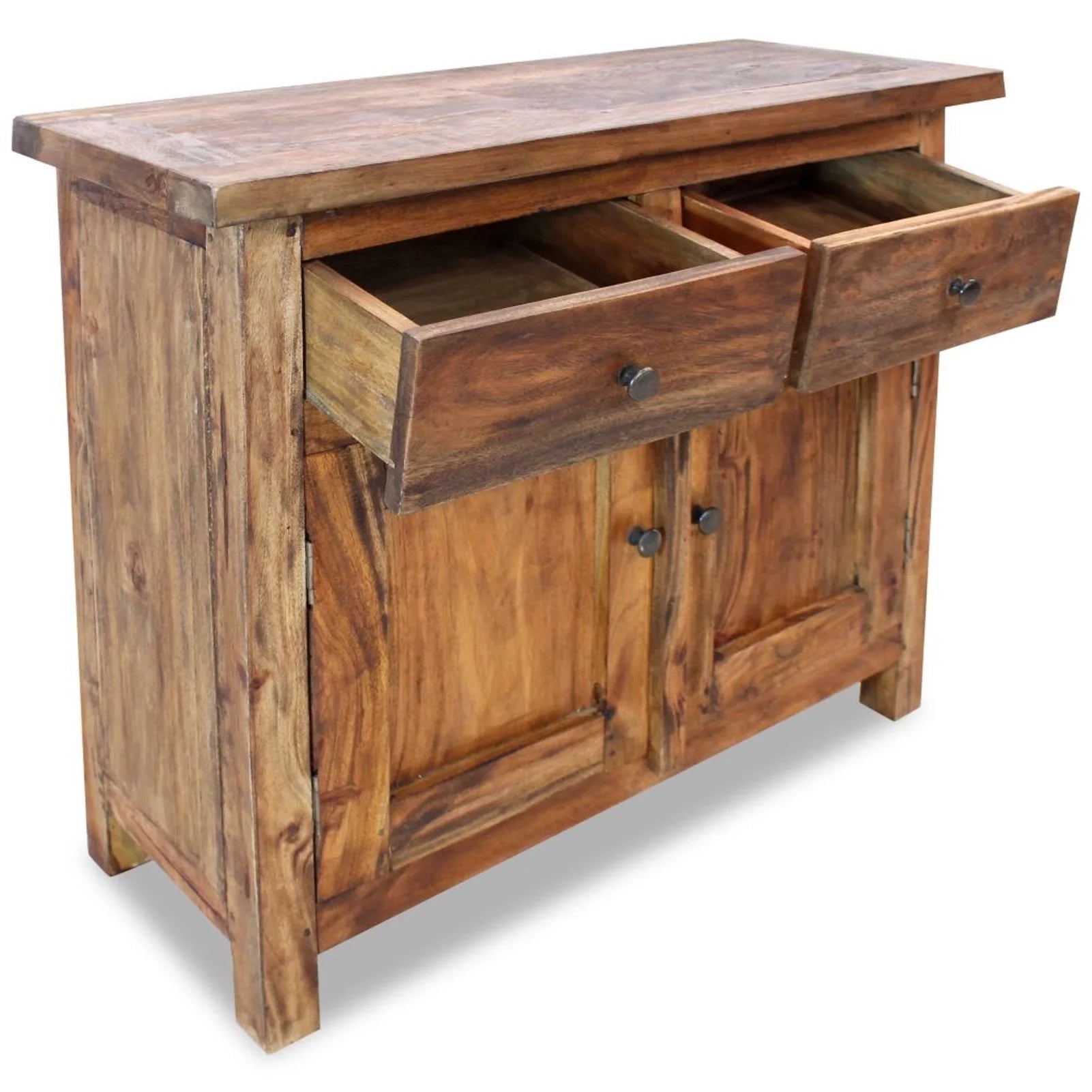 Handmade Sideboard Storage Cabinet with 2 Drawers and Shelf R616