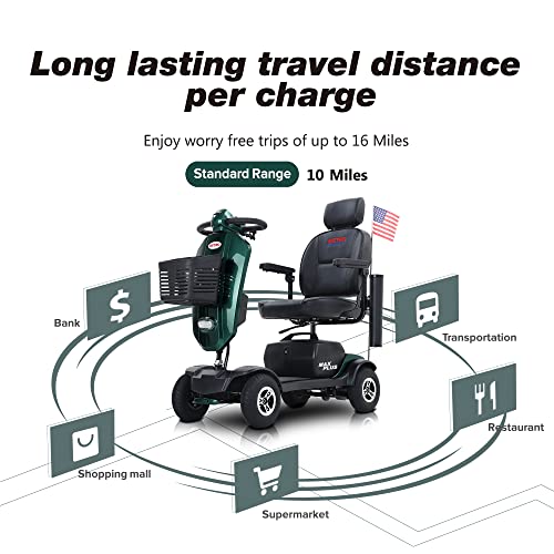 4-Wheel Electric Mobility Scooter for Adults with Swivel Seat Q1211